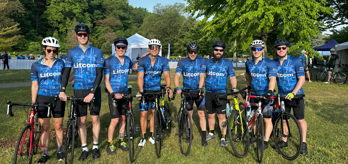 Litcom team Ride to Conquer Cancer 2023