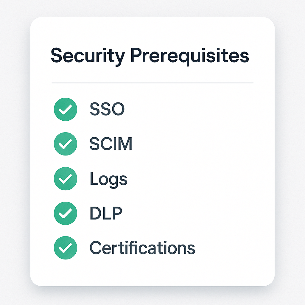 Security Prerequisites